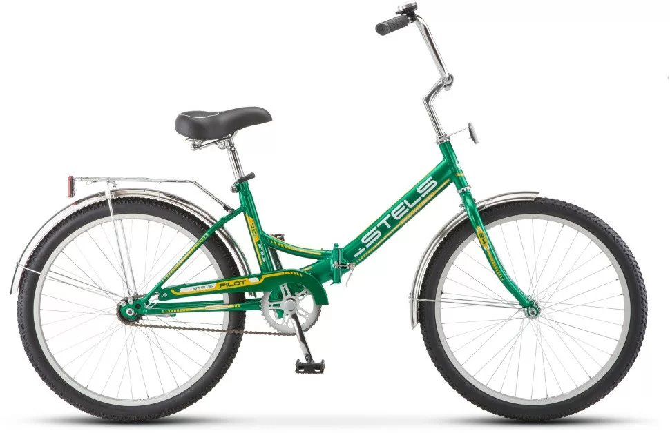 Фото Велосипед Stels Pilot-710 24" (2021) зелёный/жёлтый Z010 со склада магазина СпортСЕ