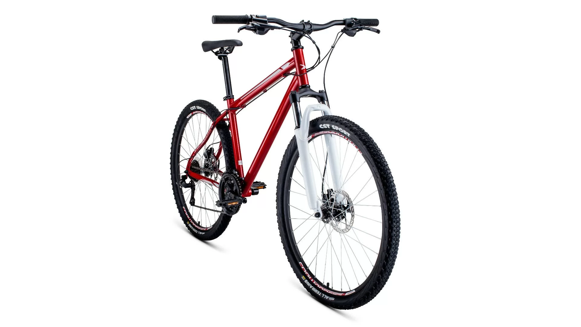 Фото Велосипед Forward Sporting 27,5 3.0 disc (2020) темно-красный/серый со склада магазина СпортСЕ