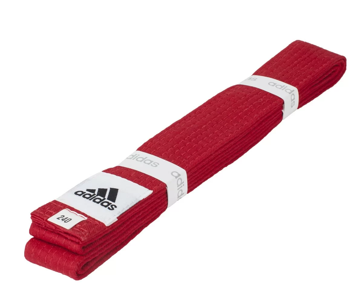 Фото Пояс для единоборств 2.8 м Adidas Club красный adiB220 со склада магазина СпортСЕ