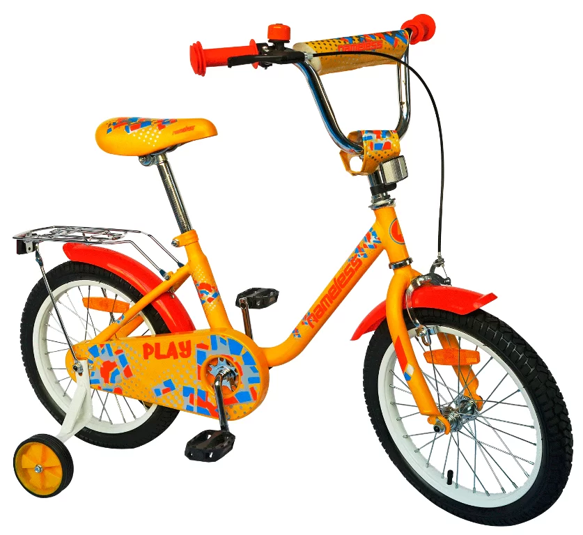 Фото Велосипед 16" Nameless PLAY, желтый/оранжевый со склада магазина СпортСЕ