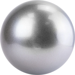 Мяч для художественной гимнастики 15 см AG-15-07 ПВХ серебристый