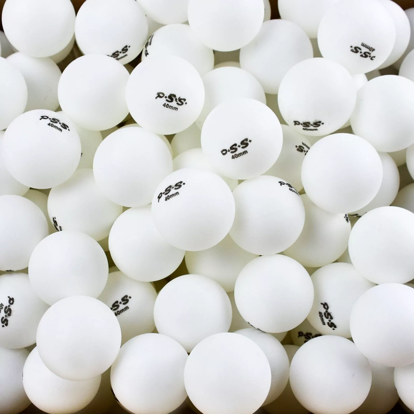 Фото Мяч для настольного тенниса PSS 40мм белый 1шт. 1/150 со склада магазина СпортСЕ