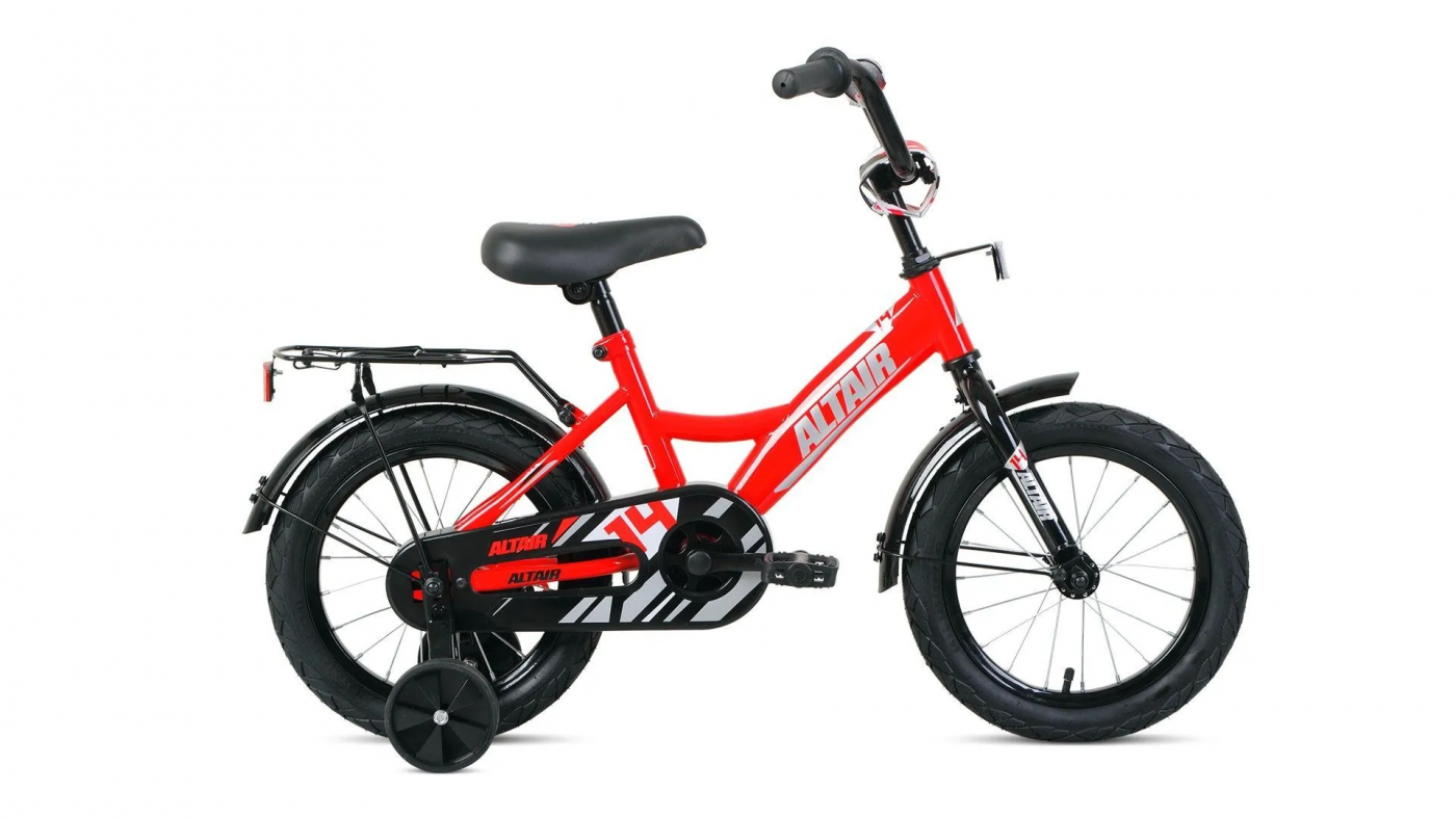 Фото Велосипед Altair Kids 14 (2020-2021) красный/серебристый 1BKT1K1B1006 со склада магазина СпортСЕ