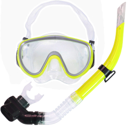 Набор для плавания E33176-5 взрослый маска+трубка (силикон) желтый 10021293