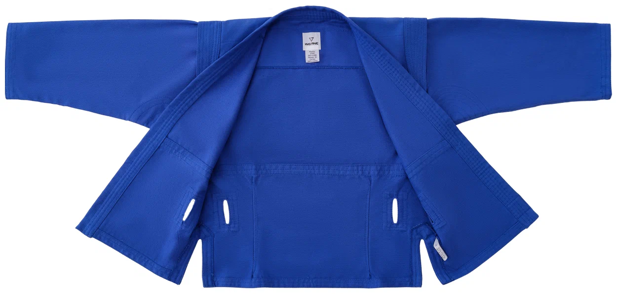 Фото Куртка для самбо INSANESTART IN22-SJ300 синий, взрослый, хлопок со склада магазина СпортСЕ