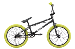 Велосипед Stark Madness BMX 2 (2024)  черный матовый/серебристый/хаки