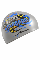 Шапочка для плавания Mad Wave Colorado silver M0558 38 0 00W
