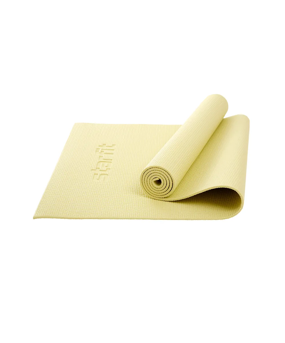 Фото Коврик для йоги StarFit FM-101 PVC 173x61x0,6 см желтый пастель УТ-00018904 со склада магазина СпортСЕ