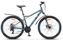 Велосипед Stels Navigator-710 D 27.5" (2020) серый/черный/серебристый V010