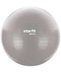 Фитбол 85 см StarFit GB-104 1500 гр антивзрыв тепло-серый пастель УТ-00018971