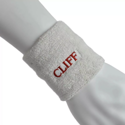 Напульсник Cliff хлопок белые