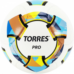 Мяч футбольный Torres Pro №5 14 п. PU ручная сшивка бело-золот-черн F320015