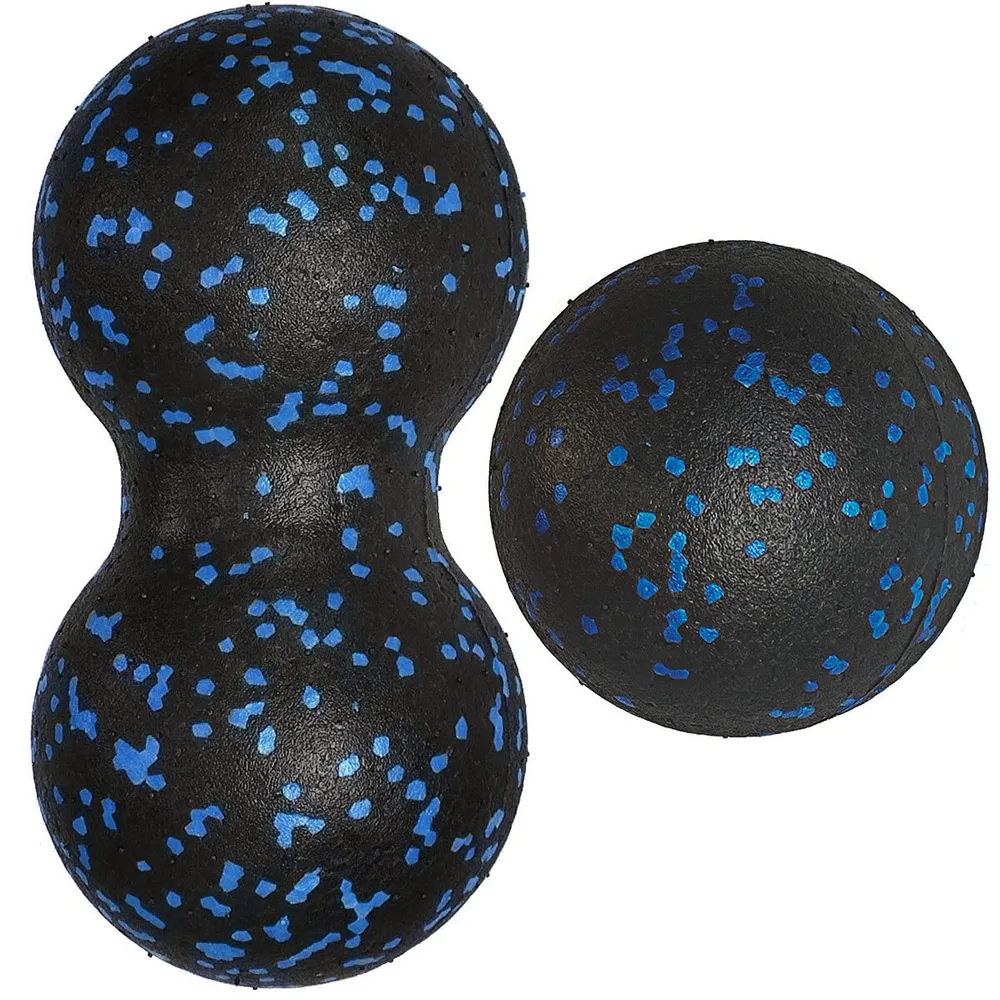 Фото Набор массажных мячиков MFS-105 8см + 8х16см синий (E33008) 10020058 со склада магазина СпортСЕ