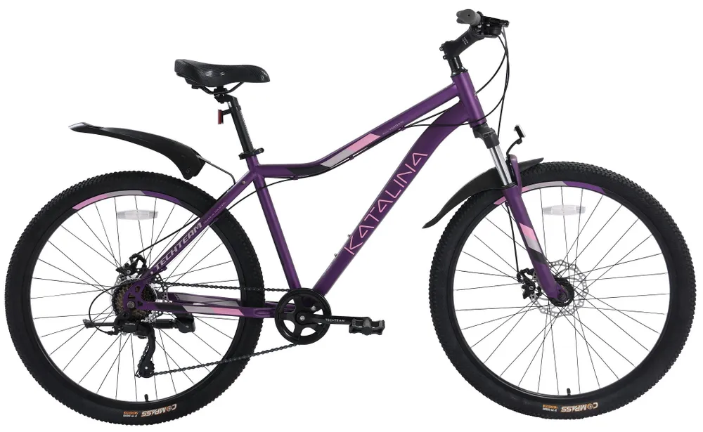 Фото Велосипед TechTeam Katalina 24" (2024) фиолетовый со склада магазина СпортСЕ
