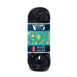 Шнурки хоккейные 180см с пропиткой Well Hockey  Hockey Laces Waxed black 0003996