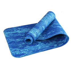 Коврик для йоги TPEM6-100 183х61х0,6 см ТПЕ синий гранит (B34519) 10019363
