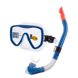 Набор для плавания Alpha Caprice (маска+трубка) MS-1327S40 СИЛИКОН blue