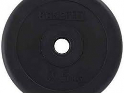 Диск d 26 BaseFit BB-203 черный пластиковый 2.5кг УТ-00019754