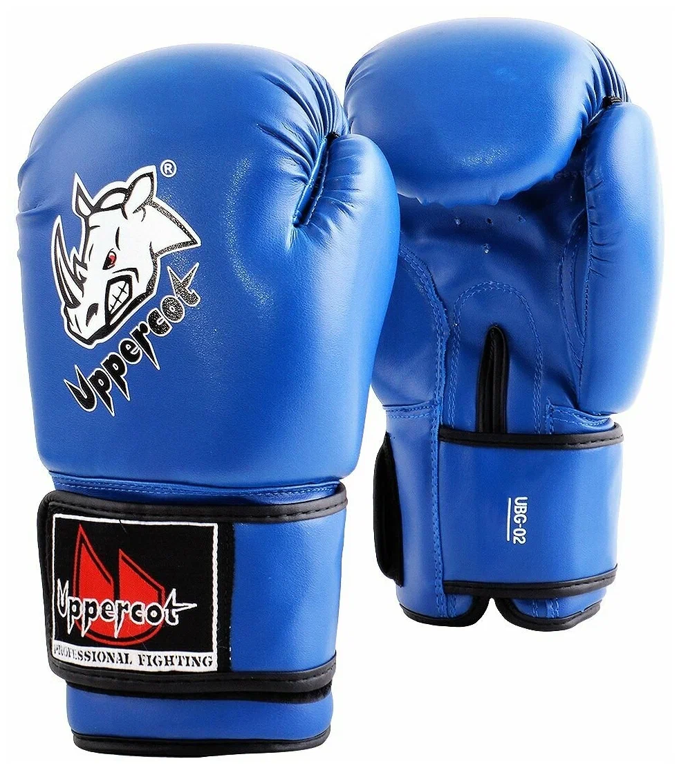Фото Перчатки боксерские Uppercot UBG-02 DX синий со склада магазина СпортСЕ