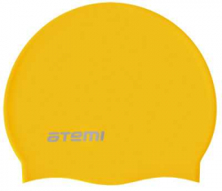Шапочка для плавания Atemi SC307 Jr силикон желтая