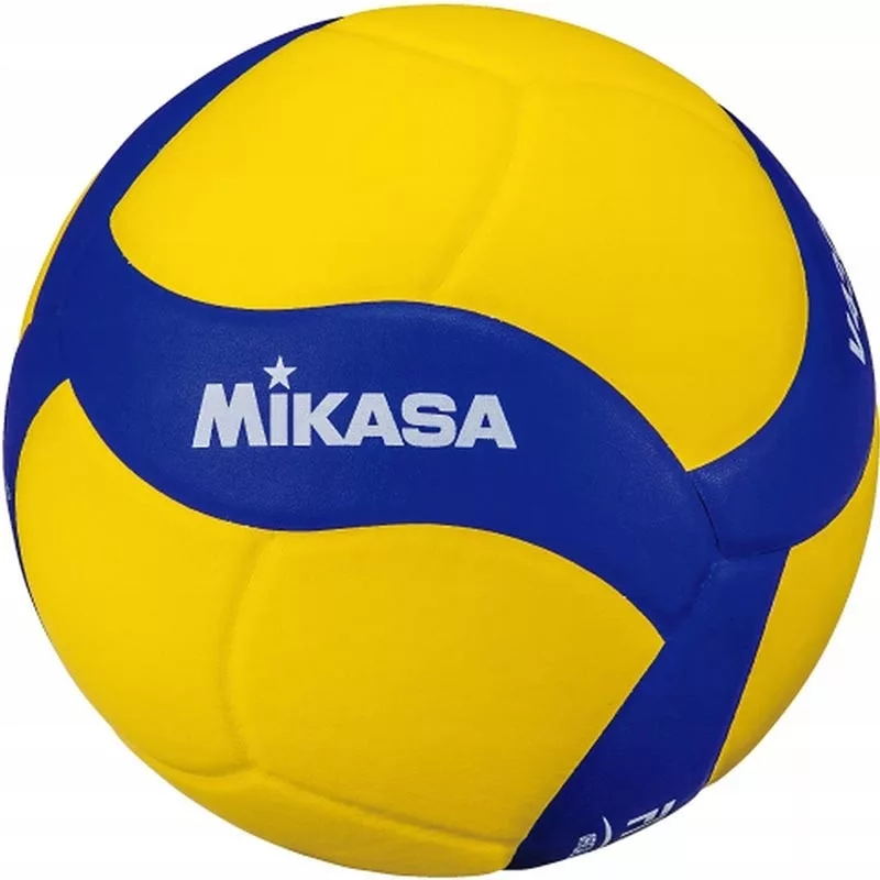 Фото Мяч волейбольный Mikasa V430W р.4 вес 195-225г желто-синий со склада магазина СпортСЕ