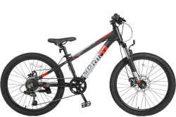 Велосипед TechTeam Sprint 22" (2023) чёрно-красный