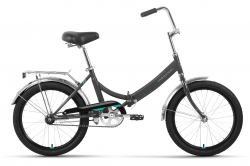 Велосипед Forward Arsenal 20 1.0 скл. (2022) темно-серый/бирюзовый RBK22FW20526