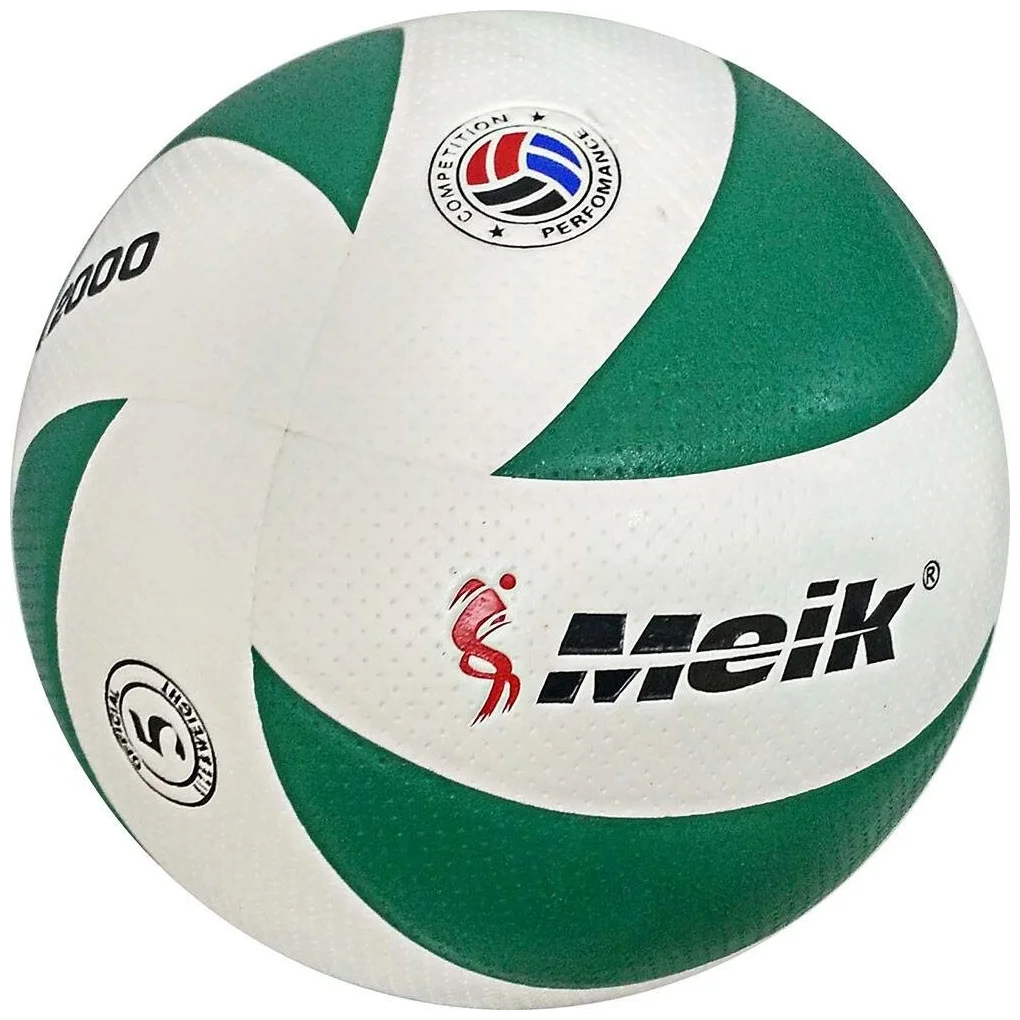 Фото Мяч волейбольный Meik-VXL2000 C28680-2 Perfomance Competition PU бело/зеленый 10017452 со склада магазина СпортСЕ