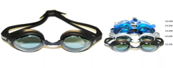 Очки для плавания Whale Y02705(CF-2705) стартовые оправа прозрачная/стекло голубое